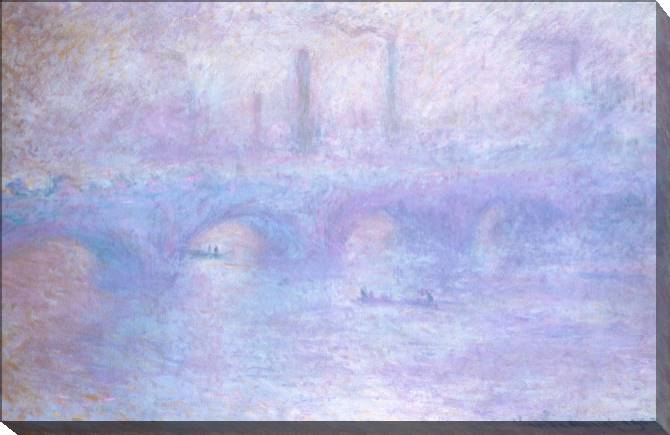 Paintings on canvas Waterloo Bridge (Claude Monet)