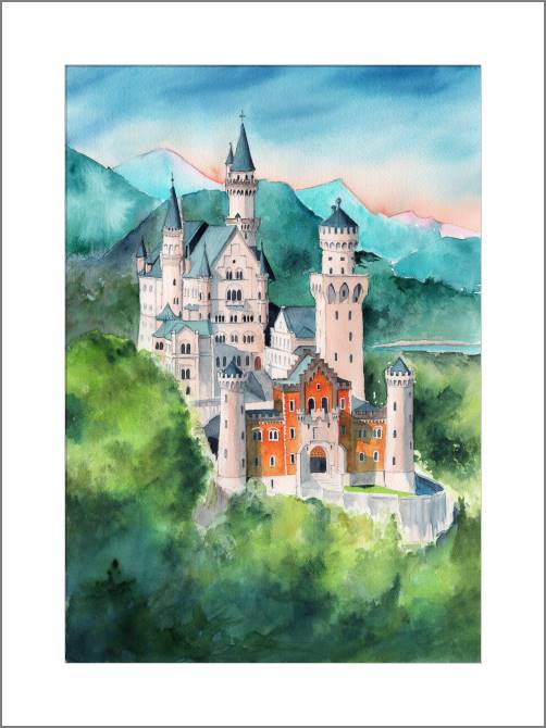 Paintings, photos from Passepartout Neuschwanstein Castle