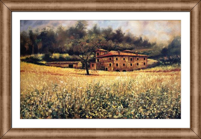 Paintings on canvas Ancient Tuscan estate