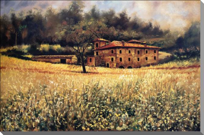 Купить и печать на заказ Картины на пластике, пеноркартоне Старинная Тосканская усадьба