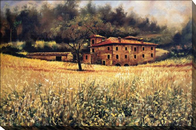 Купить и печать на заказ Картины на холсте Старинная Тосканская усадьба