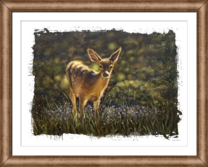 Paintings on canvas Fawn painting