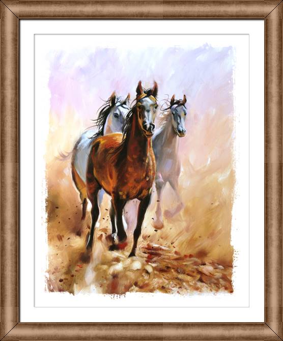 Paintings on canvas Running horse painting