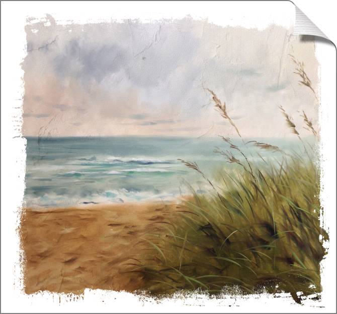 Купить и печать на заказ Картины на холсте Вид на пляж с дюнами