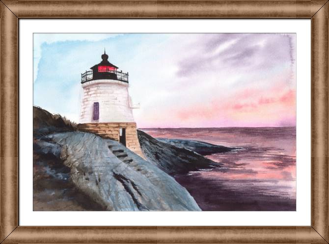 Paintings on canvas Lighthouse at sunset