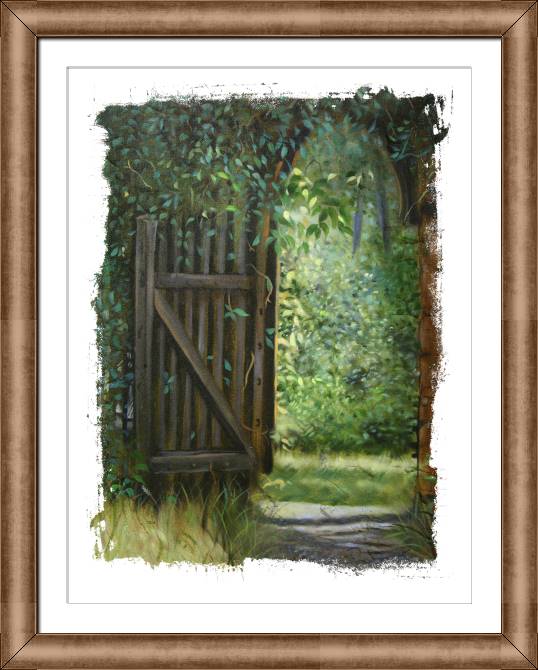 Paintings on canvas Garden gate