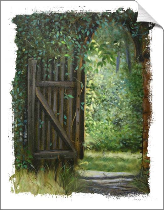 Купить и печать на заказ Картины на холсте Садовые ворота