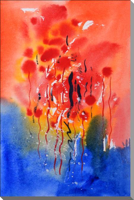 Купить и печать на заказ Картины на пластике, пеноркартоне Абстрактная акварельная живопись