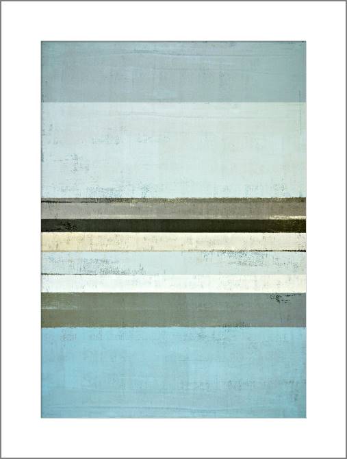 Купить и печать на заказ Картины, фото с паспарту Абстракция в минимализме голубой и коричневый