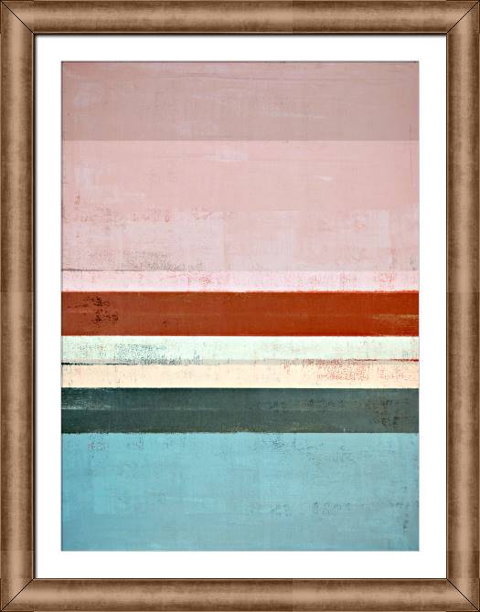 Купить и печать на заказ Картины на холсте Абстракция из полос розовый и голубой