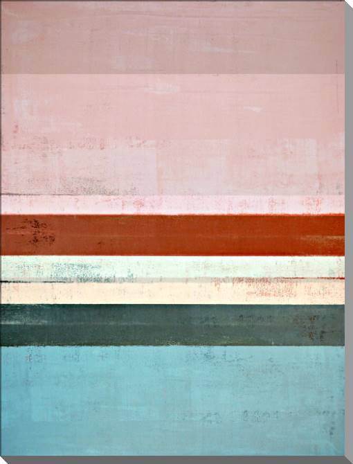 Купить и печать на заказ Картины на пластике, пеноркартоне Абстракция из полос розовый и голубой