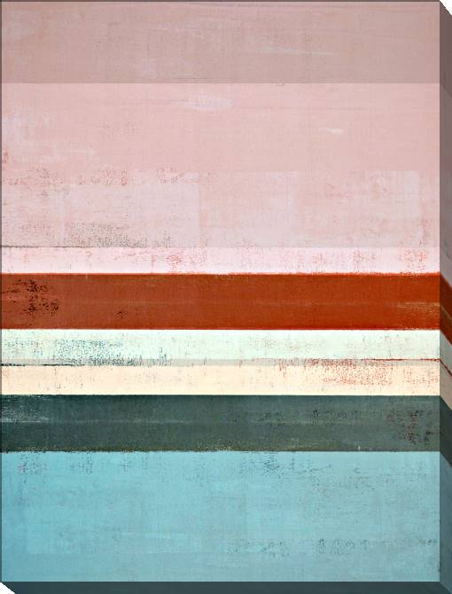 Paintings on canvas Abstraction from strips of pink and blue