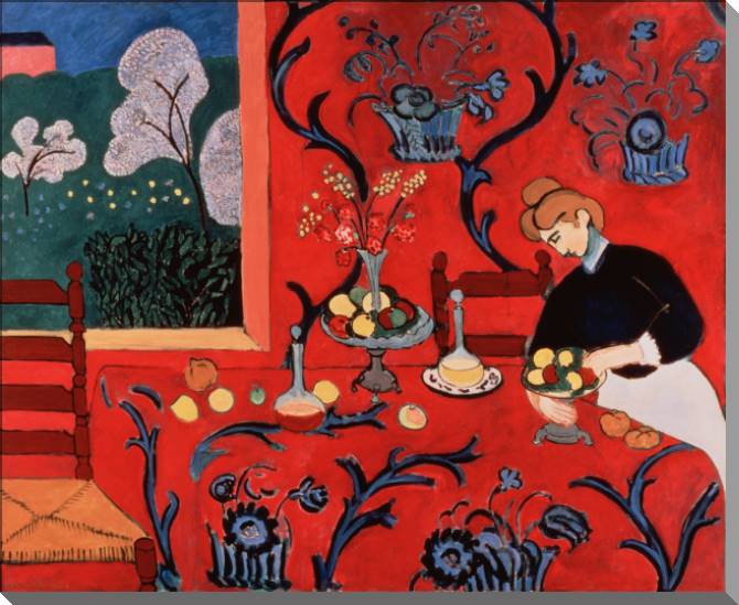 Купить и печать на заказ Картины на пластике, пеноркартоне Красная комната