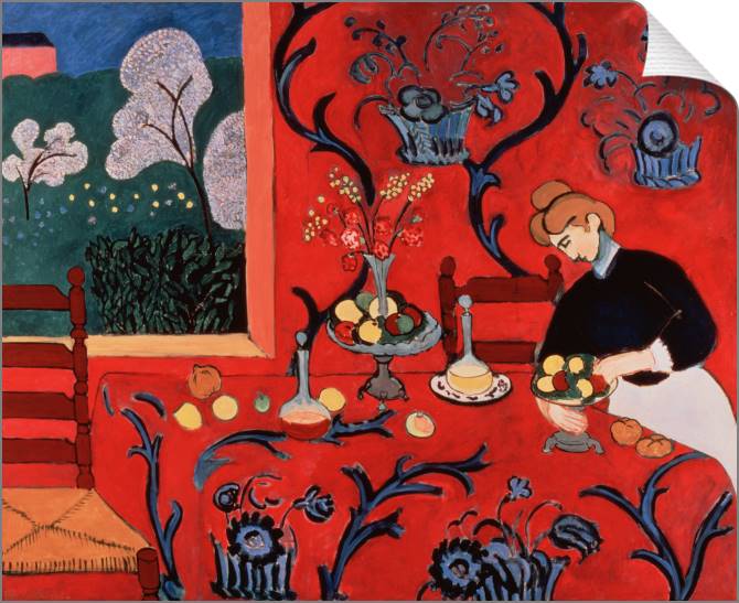 Купить и печать на заказ Картины на холсте Красная комната