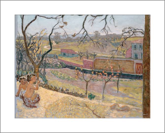 Купить и печать на заказ Картины, фото с паспарту Начало весны. Маленькие фавны