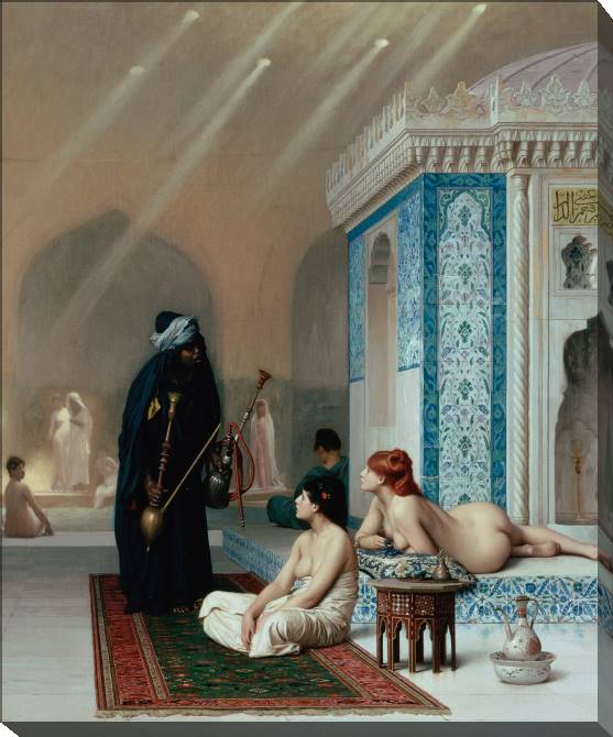 Картины на холсте Pool in a harem (Jean-Leon Gerome)