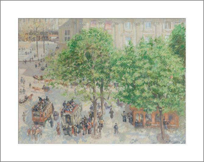 Купить и печать на заказ Картины, фото с паспарту Площадь Французского театра в Париже