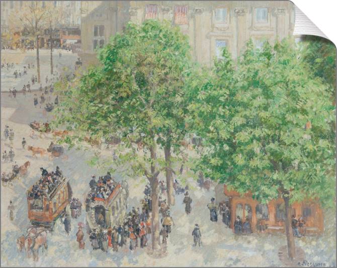 Купить и печать на заказ Картины на холсте Площадь Французского театра в Париже