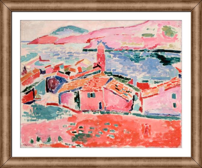 Купить и печать на заказ Картины на холсте Вид на Коллиур