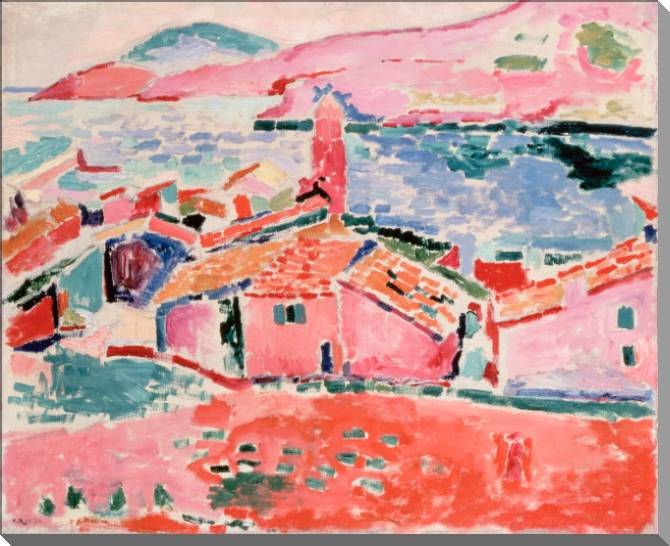 Купить и печать на заказ Картины на пластике, пеноркартоне Вид на Коллиур