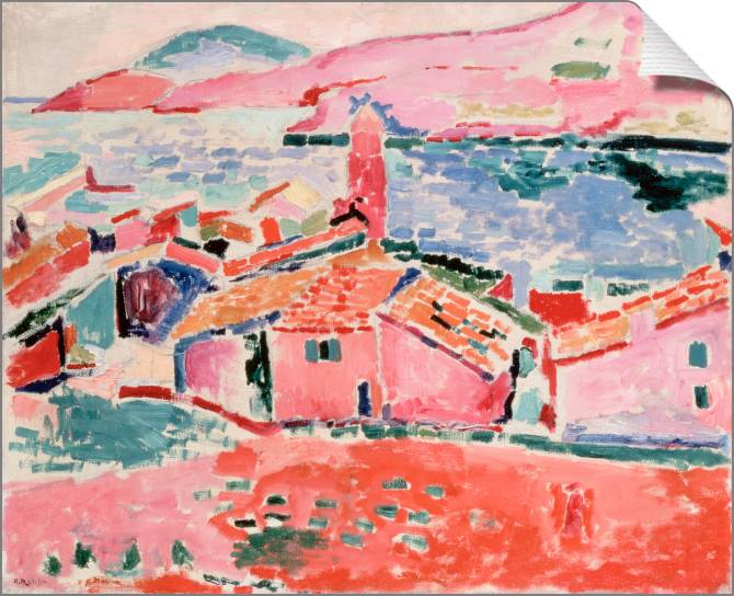 Купить и печать на заказ Картины на холсте Вид на Коллиур