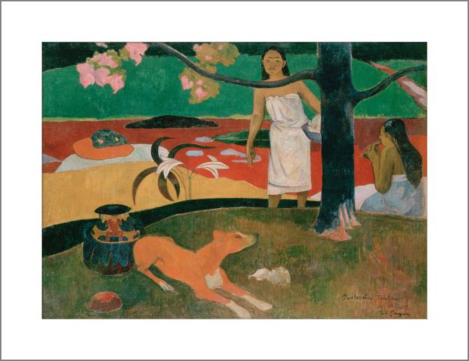 Купить и печать на заказ Картины, фото с паспарту Таитянские пасторали