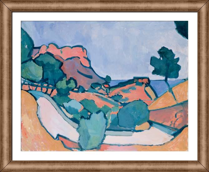 Купить и печать на заказ Картины на холсте Дорога среди гор (Андре Дерен)