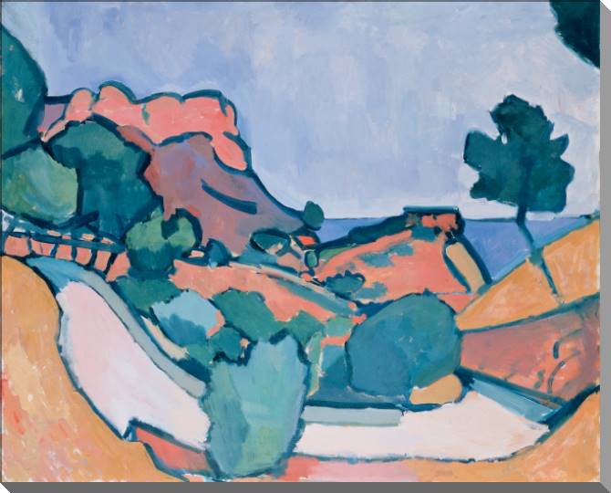 Купить и печать на заказ Картины на пластике, пеноркартоне Дорога среди гор (Андре Дерен)