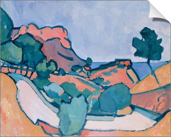 Купить и печать на заказ Картины на холсте Дорога среди гор (Андре Дерен)