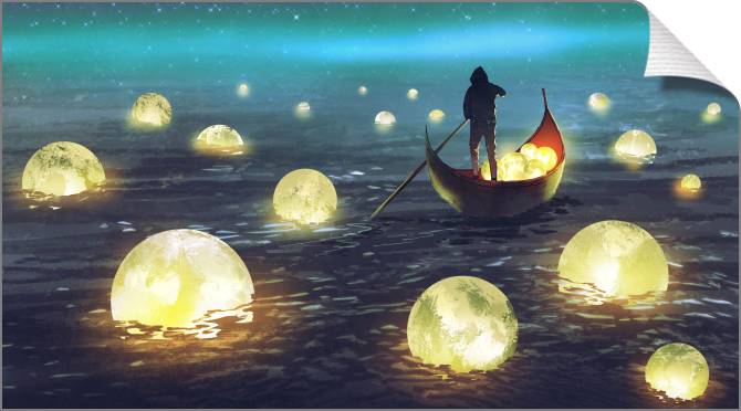 Купить и печать на заказ Картины на холсте Ловец лун