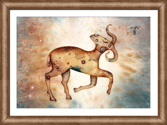 Купить и печать на заказ Картины на холсте Знак зодиака Овен