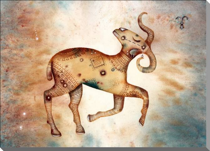 Купить и печать на заказ Картины на пластике, пеноркартоне Знак зодиака Овен