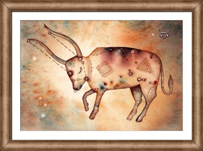 Купить и печать на заказ Картины на холсте Знак зодиака Телец