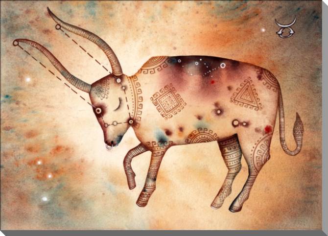 Купить и печать на заказ Картины на пластике, пеноркартоне Знак зодиака Телец