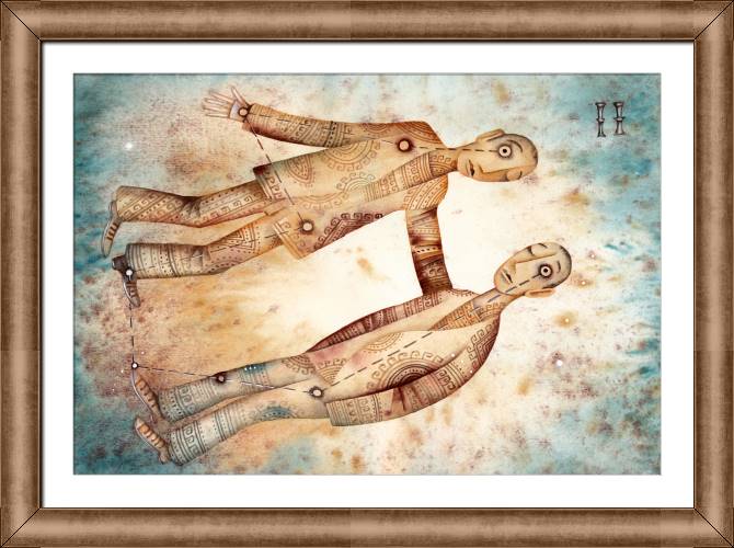 Купить и печать на заказ Картины на холсте Знак зодиака Близнецы