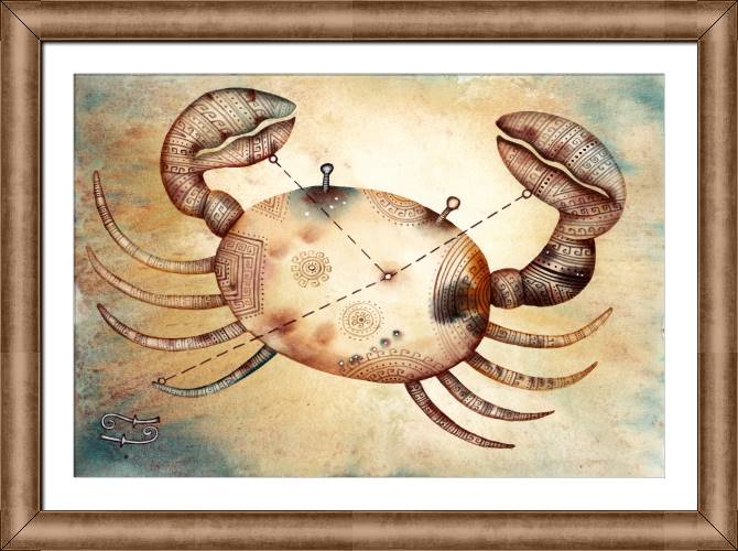 Купить и печать на заказ Картины на холсте Знак зодиака Рак