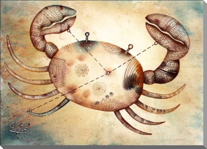 Купить и печать на заказ Картины на пластике, пеноркартоне Знак зодиака Рак