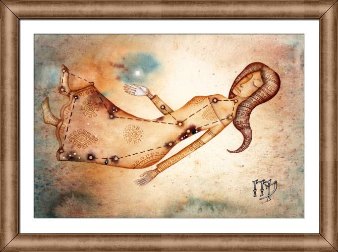 Купить и печать на заказ Картины на холсте Знак зодиака Дева