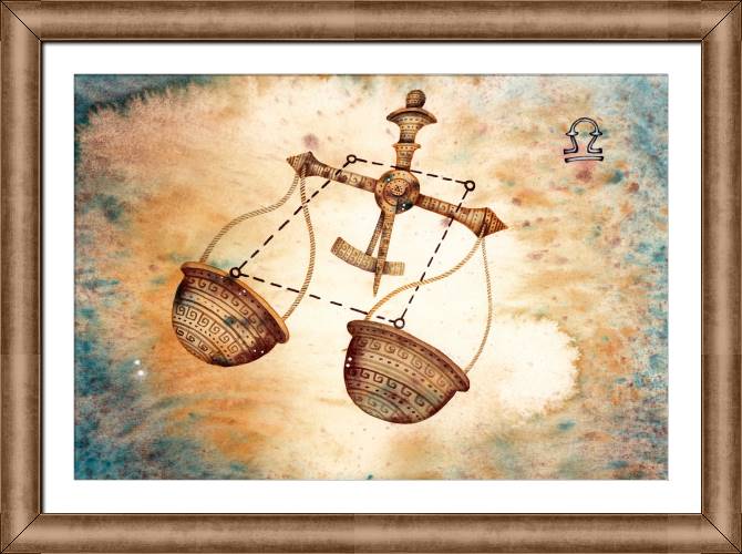Купить и печать на заказ Картины на холсте Знак зодиака Весы