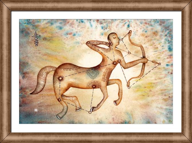 Купить и печать на заказ Картины на холсте Знак зодиака Стрелец