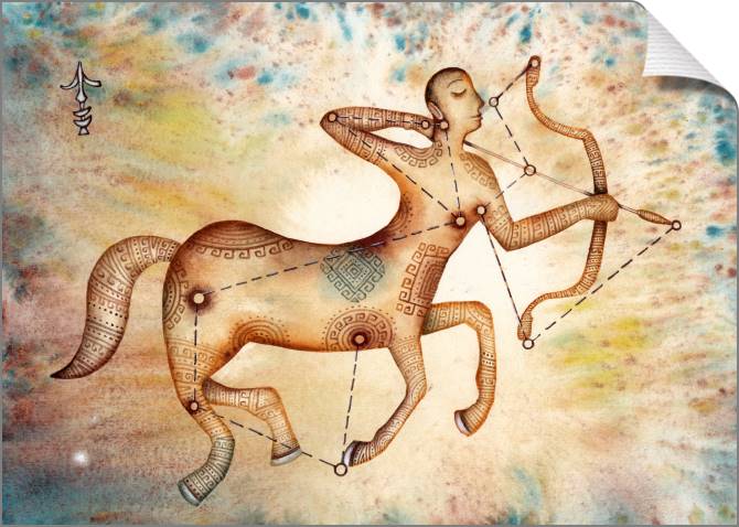 Купить и печать на заказ Картины на холсте Знак зодиака Стрелец