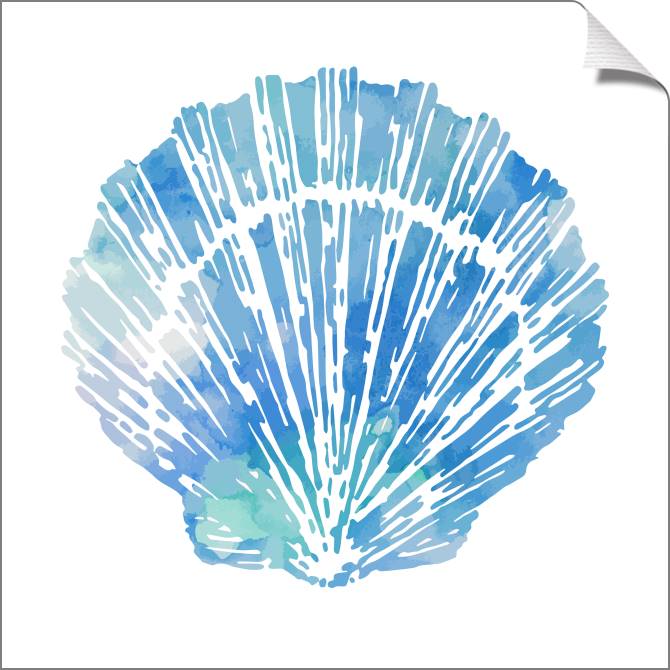 Купить и печать на заказ Картины на холсте Раковина морского гребешка