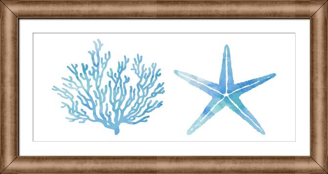 Купить и печать на заказ Репродукции картин Коралл и морская звезда