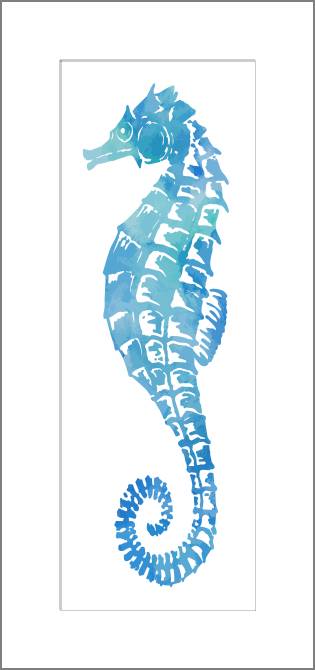 Купить и печать на заказ Картины, фото с паспарту Морской конёк