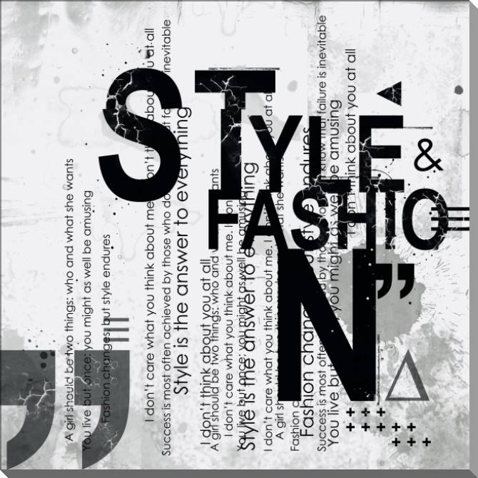 Купить и печать на заказ Картины на пластике, пеноркартоне Мода и стиль