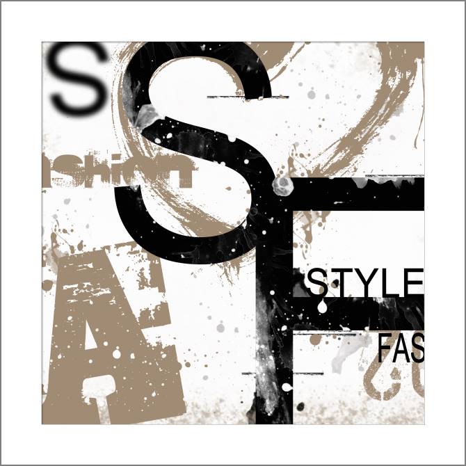 Купить и печать на заказ Картины, фото с паспарту Коллаж fashion