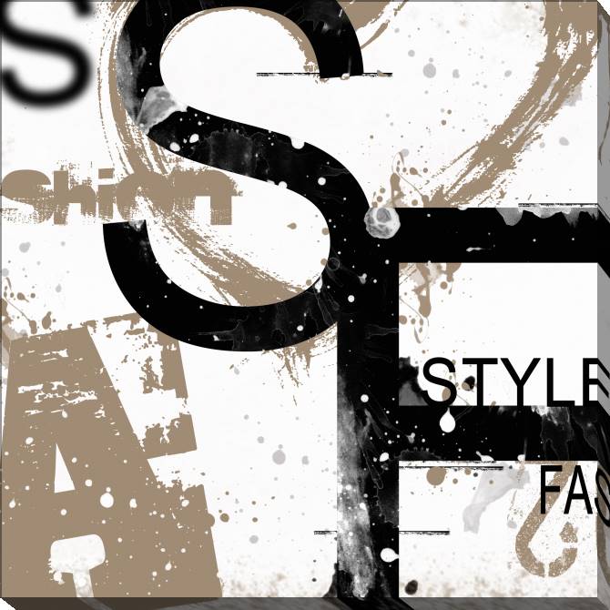 Картины на холсте Series collage with pictures and text fashion_5