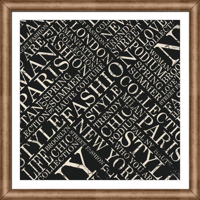 Купить и печать на заказ Картины на холсте Коллаж fashion, геометрия