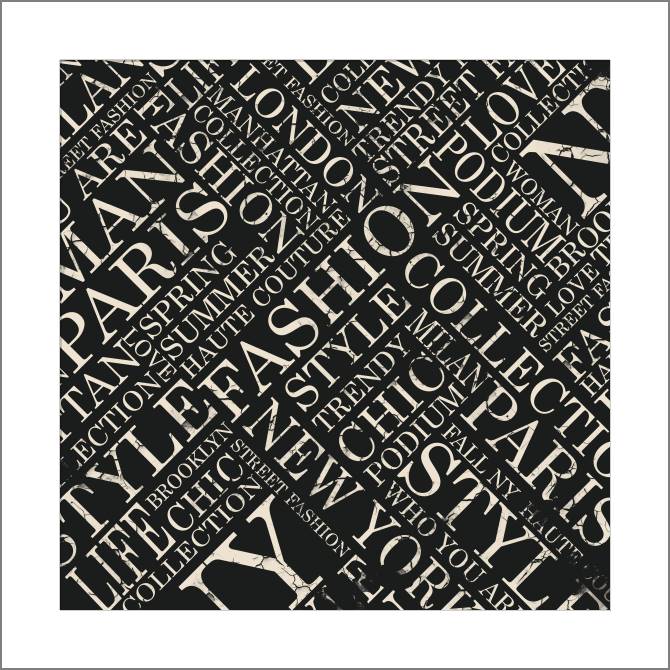 Купить и печать на заказ Картины, фото с паспарту Коллаж fashion, геометрия