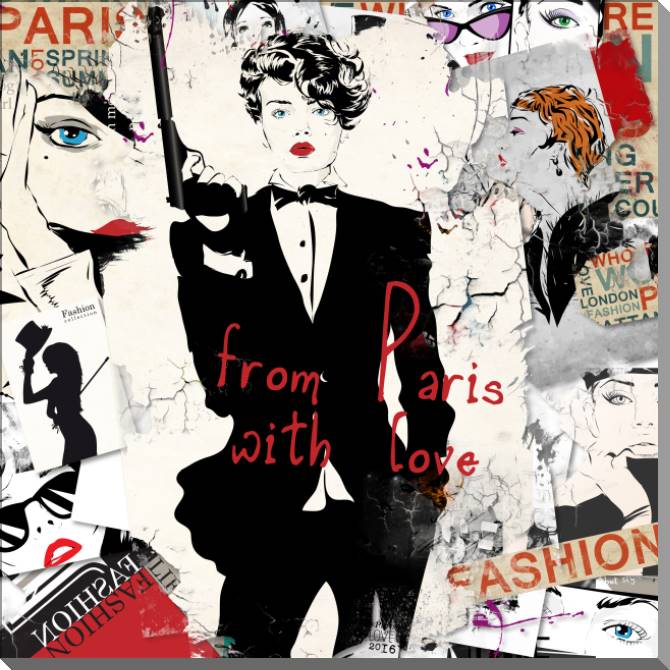 Купить и печать на заказ Картины на пластике, пеноркартоне Стильная и опасная, стрит-арт